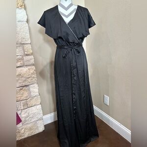 Women’s Mustard Seed black stain maxi with back cutout, NWT!